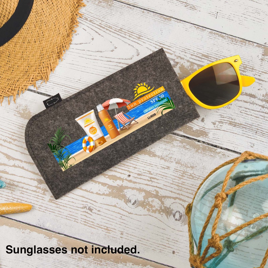 [LL4559] Montana RPET Felt Sunglass Pouch