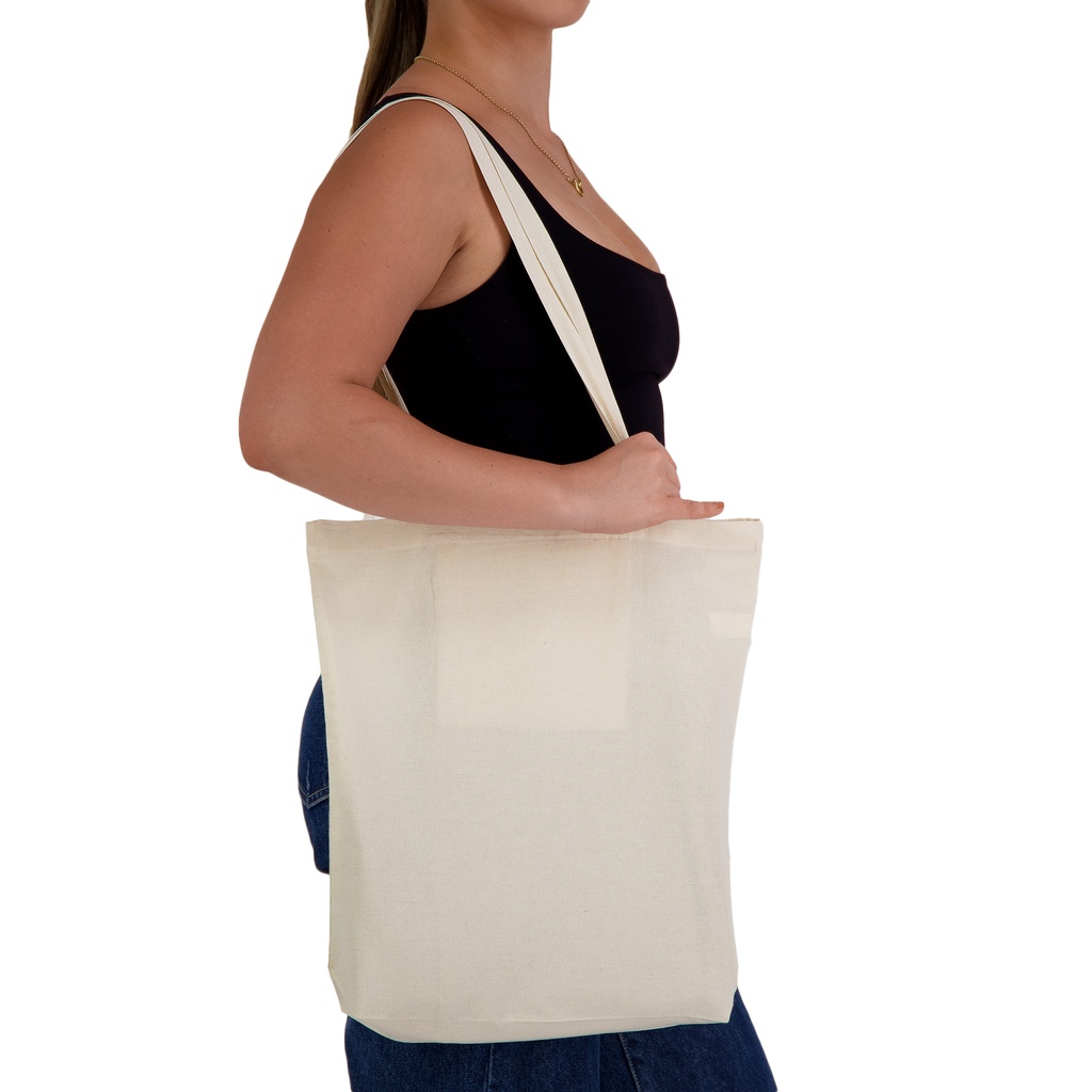 [LL529] City Shopper Folding Calico Bag (LH)