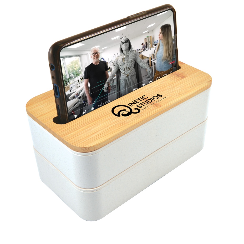 [LL6362] Stax Eco Lunch Box with Phone Holder Lid