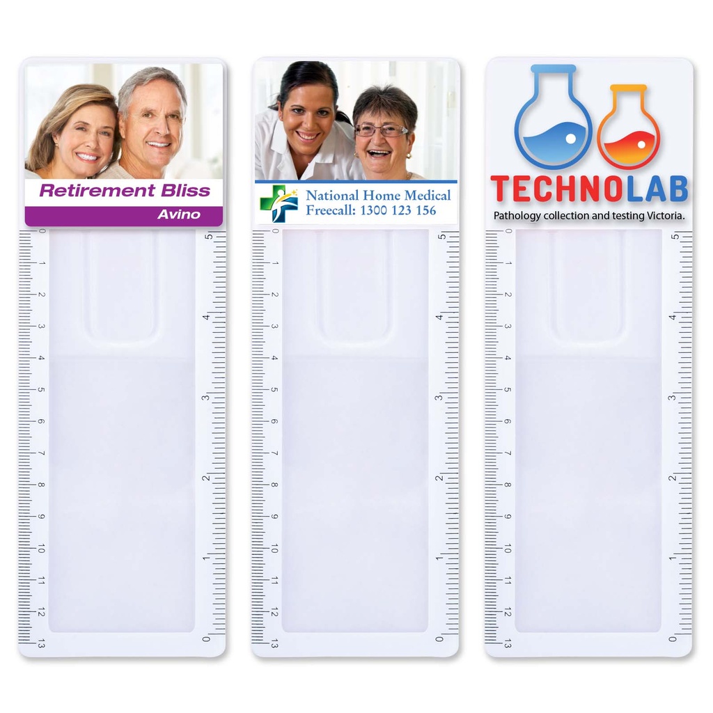 [LL678] Focus Bookmark Magnifier Ruler