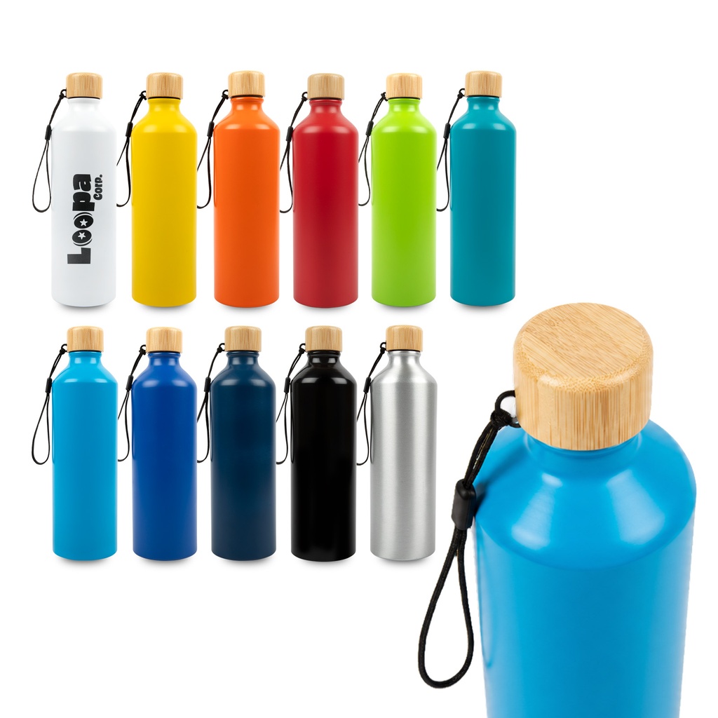 [LL6997] Gelato Aluminium Bottle with Bamboo Lid