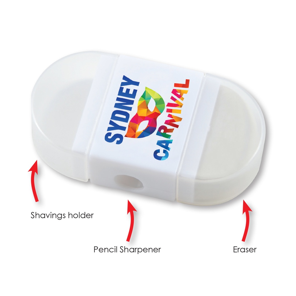 [LL8493] 2 in 1 Pencil Sharpener / Eraser