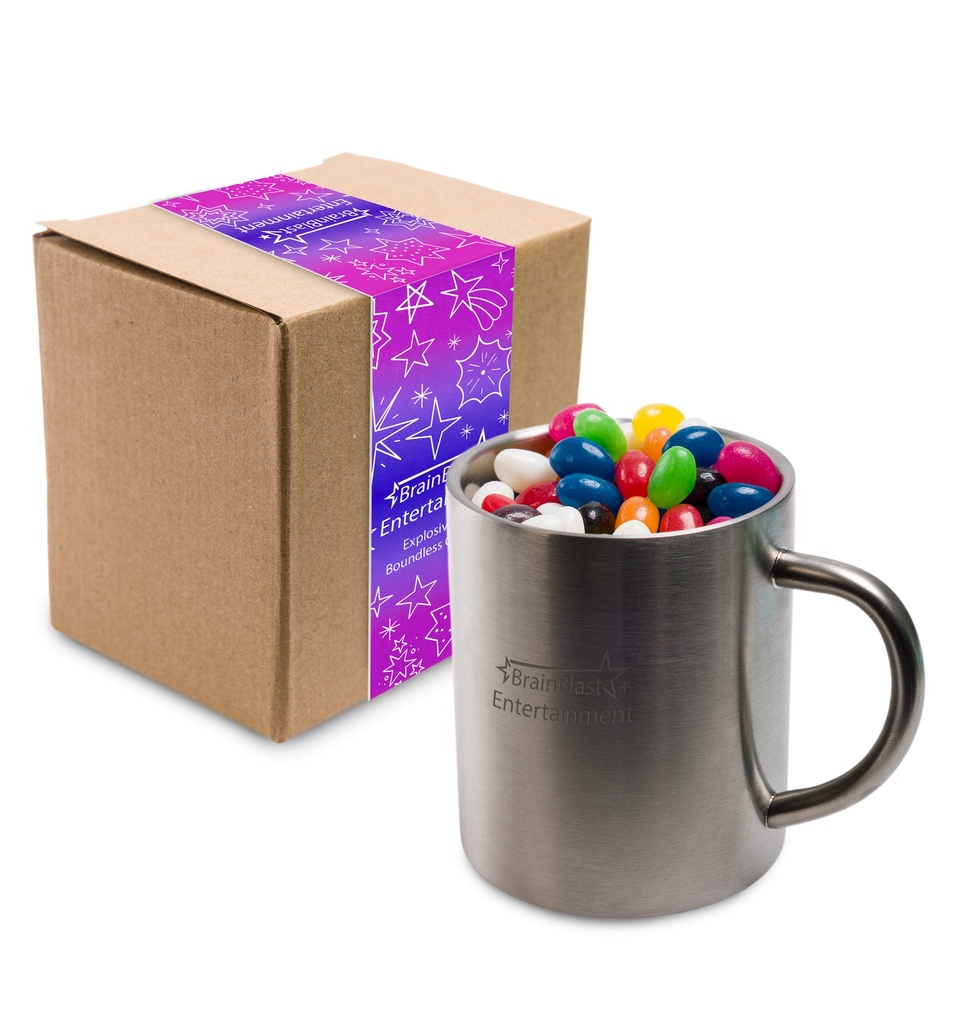 [LL8623] Assorted Colour Mini Jelly Beans in Java Mug 