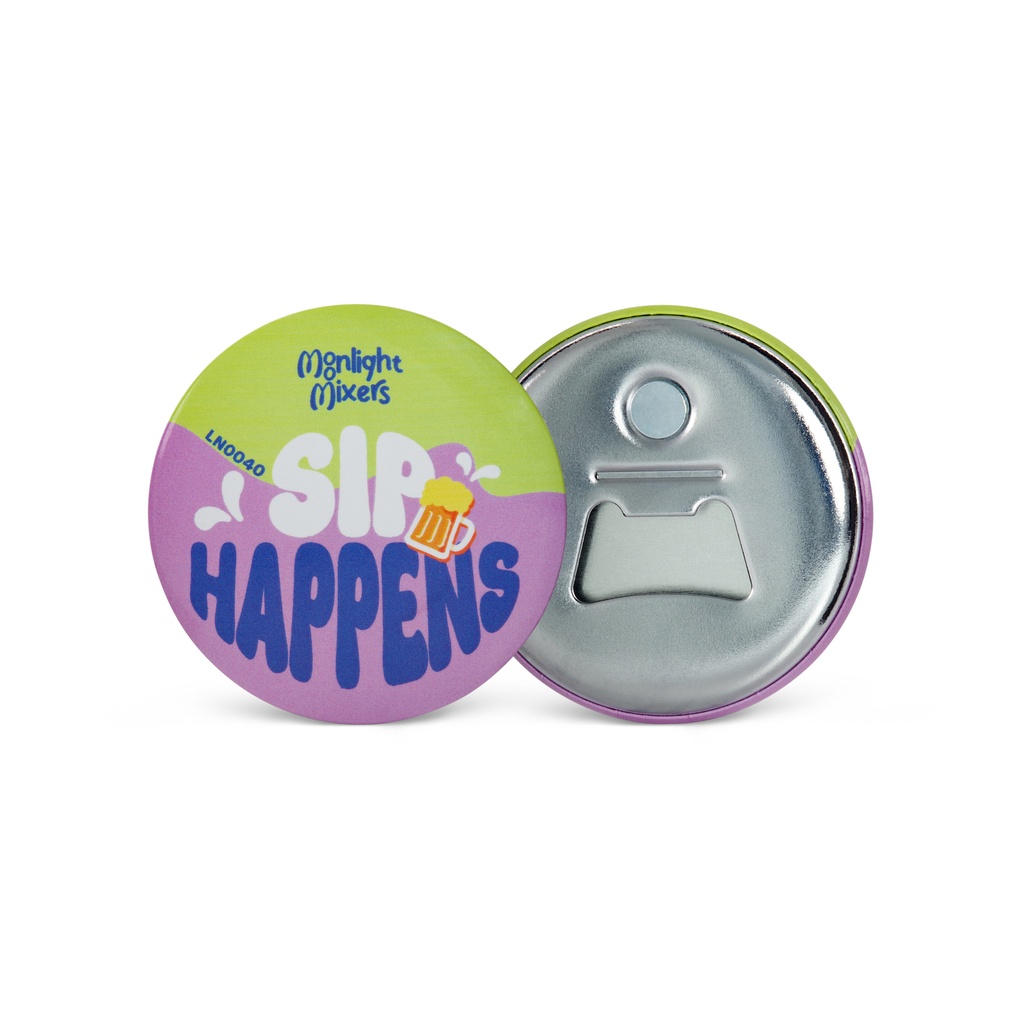 [LN0040-Standard-Digital Laminate] Button Bottle Opener