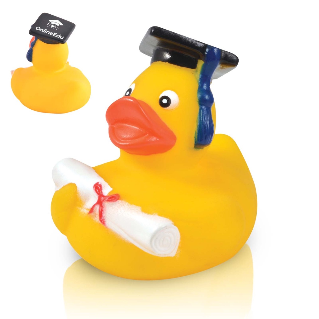 [LN1034-Yellow-Pad Print] Graduate PVC Bath Duck 