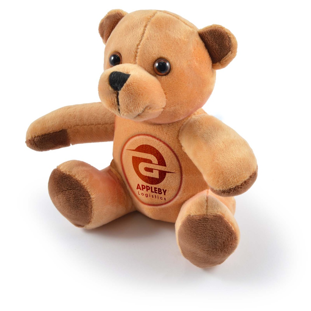 [LN30193-Brown-Embroidery] Honey Plush Teddy Bear