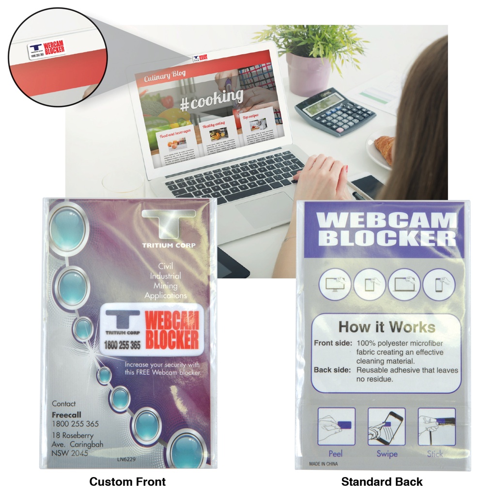 [LN6229-Custom-Digital Print] Microfibre Webcam Blocker