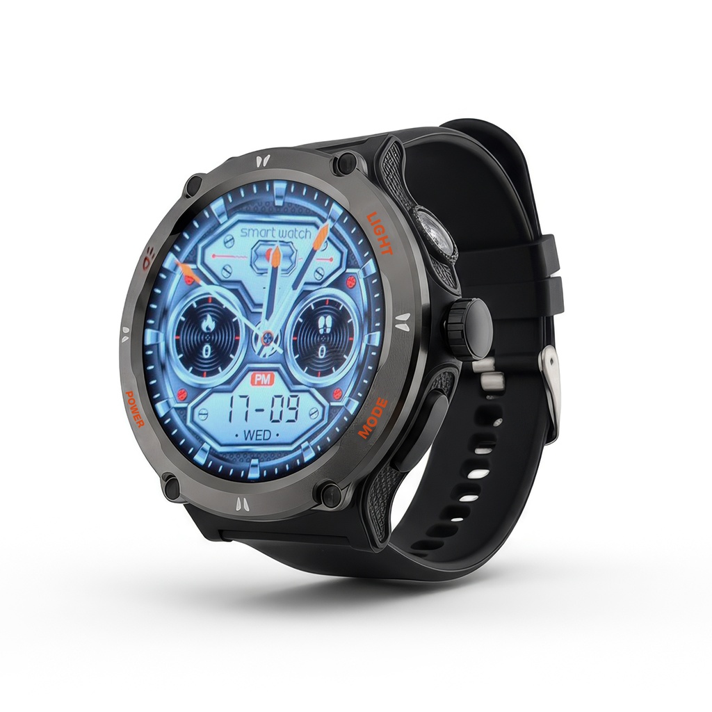 [LN9957-Black-Laser Engraved] Vanquish Smart Watch