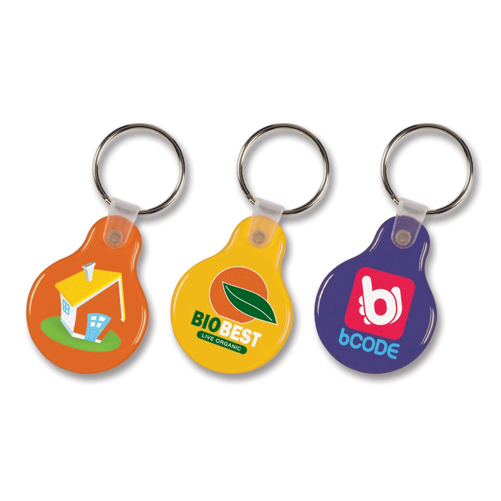 [TR104337] Flexi Resin Key Ring - Round 