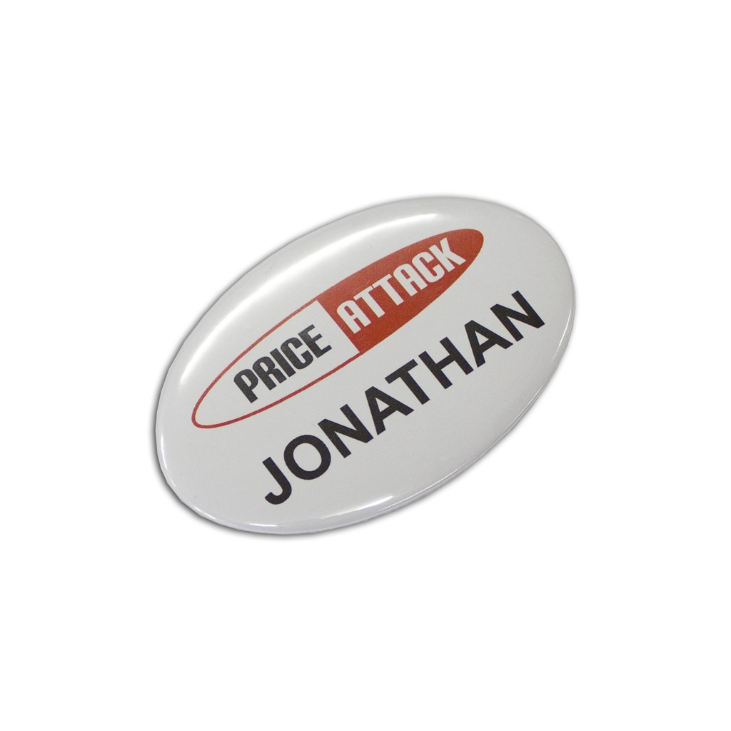 [TR104784] Button Badge Oval - 65 x 45mm