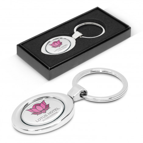 [TR105659] Oval Metal Key Ring