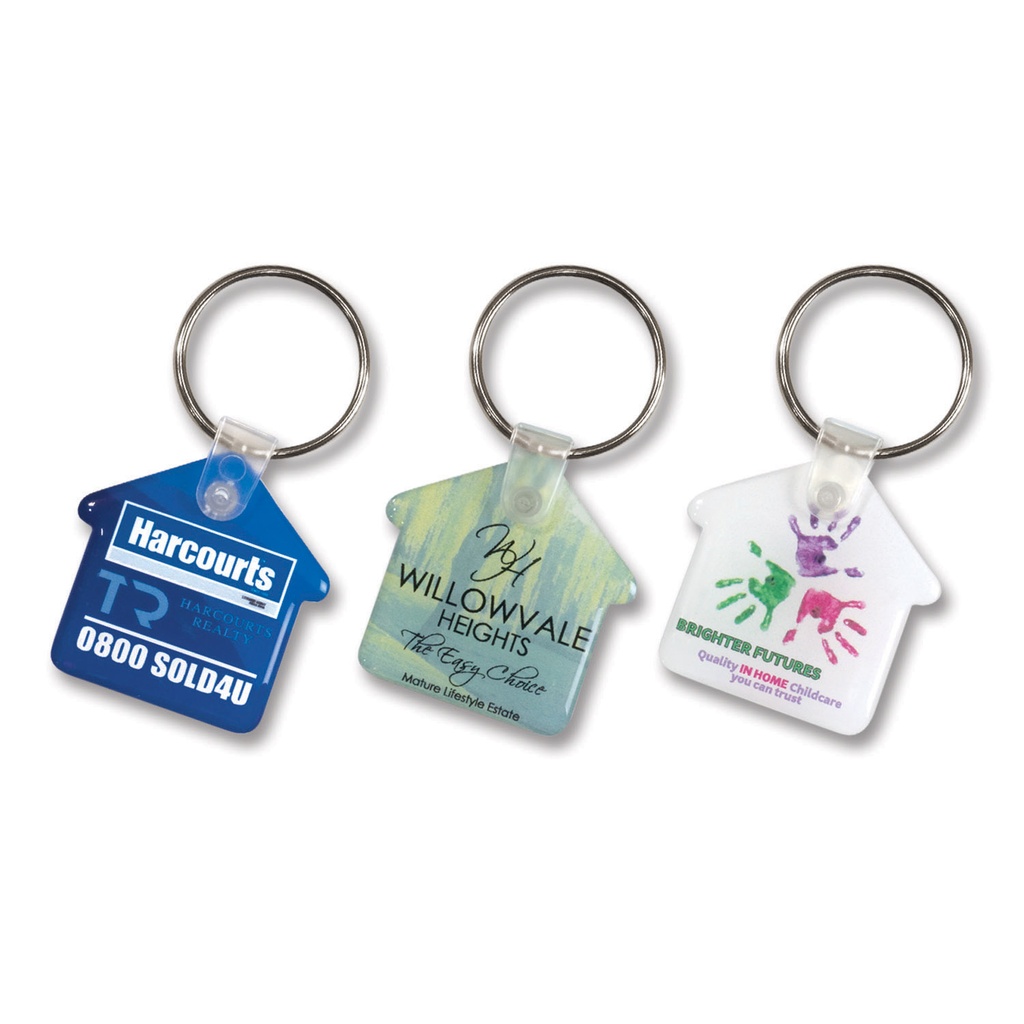 [TR105796] Flexi Resin Key Ring - House 