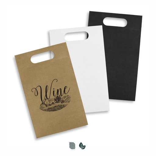 Die Cut Paper Wine Bag