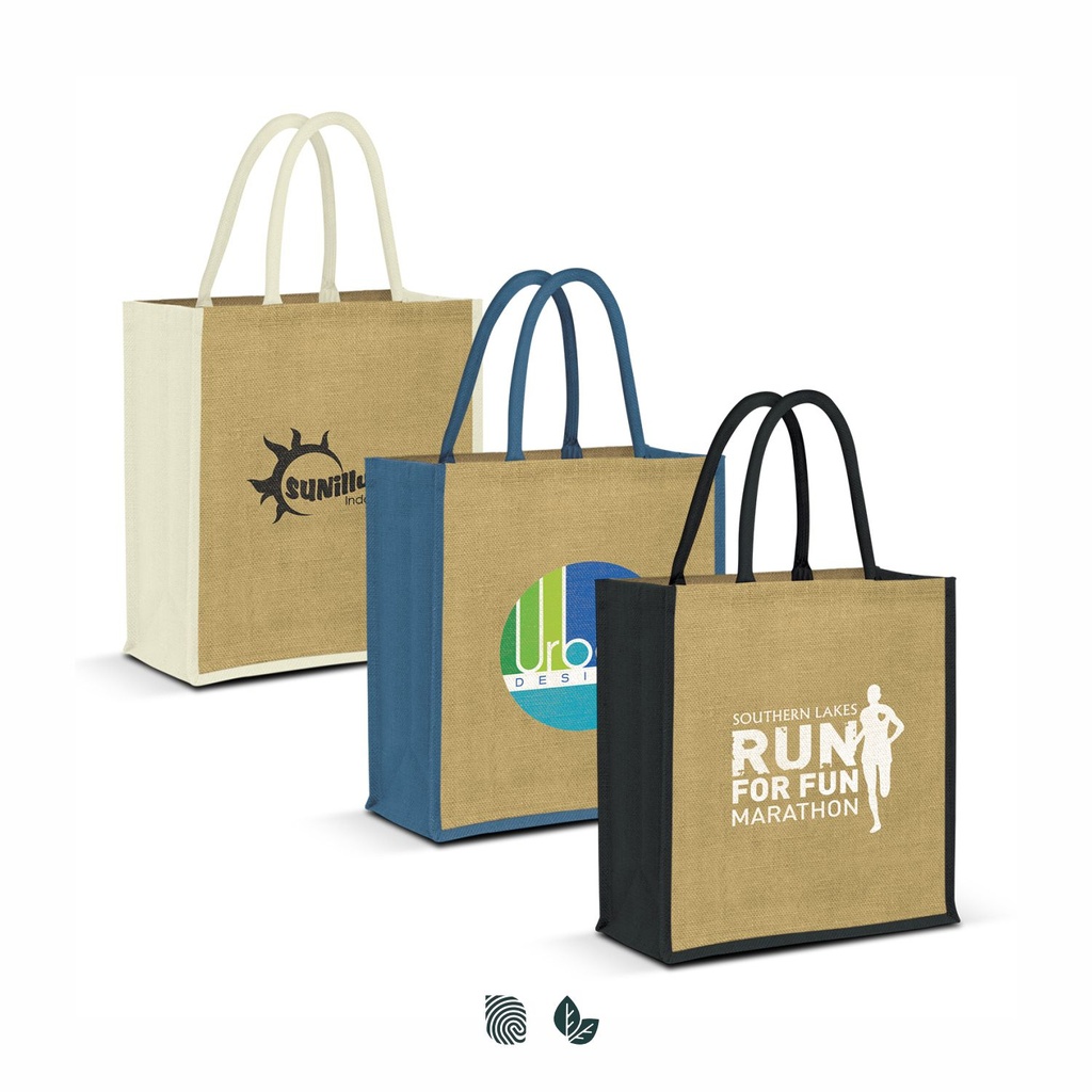 [TR108036] Lanza Jute Tote Bag