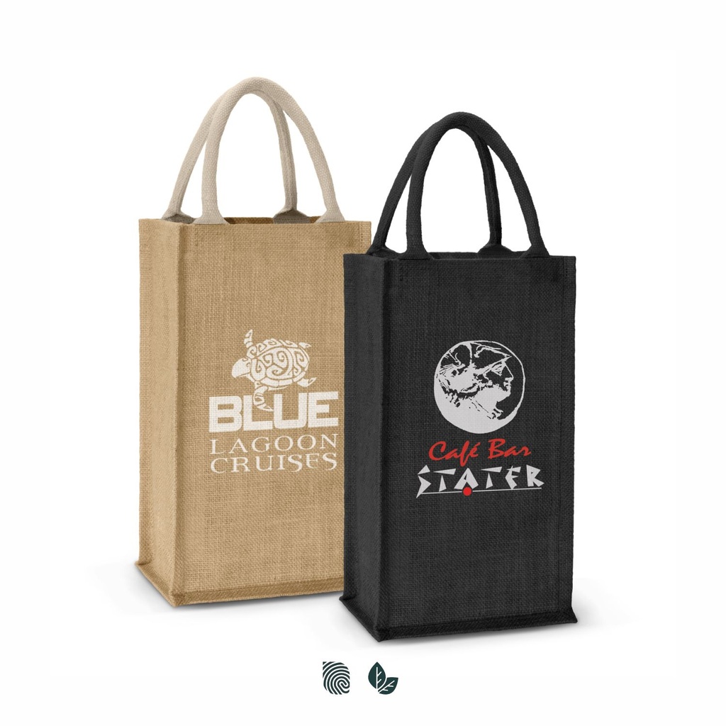 [TR109082] Donato Jute Double Wine Carrier