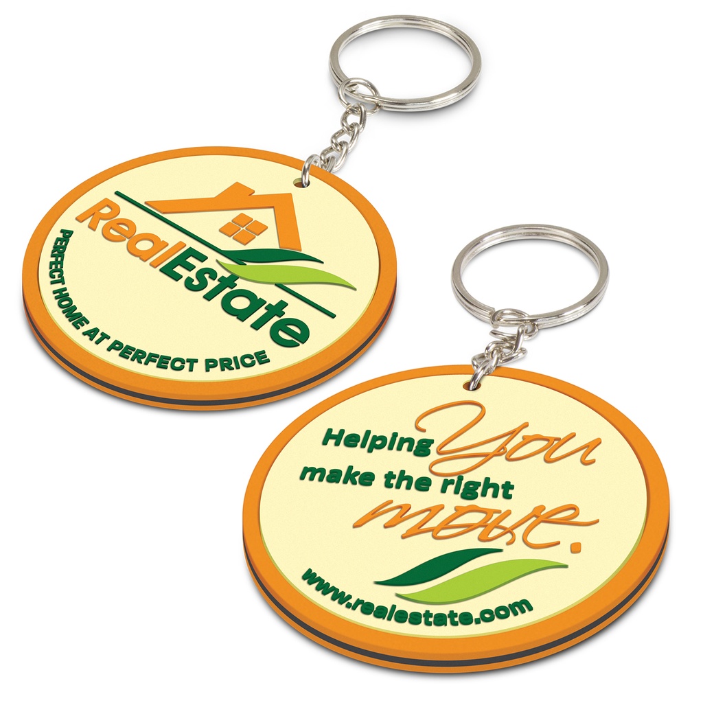 [TR111770] PVC Key Ring Small - Both Sides Moulded