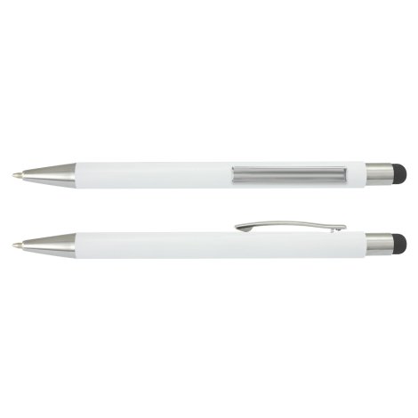 [TR117120] Lancer Stylus Pen - White Barrel