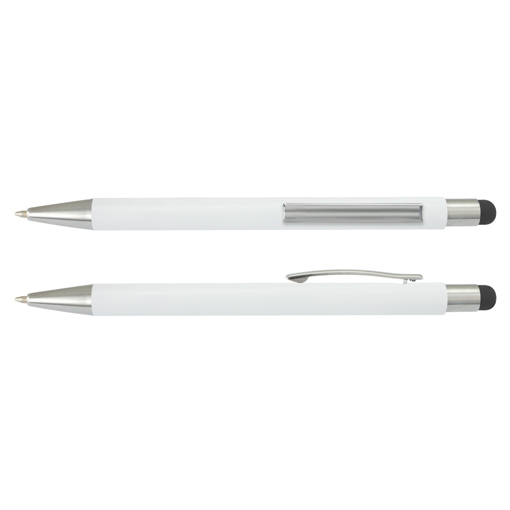 [TR117120] Lancer Stylus Pen - White Barrel