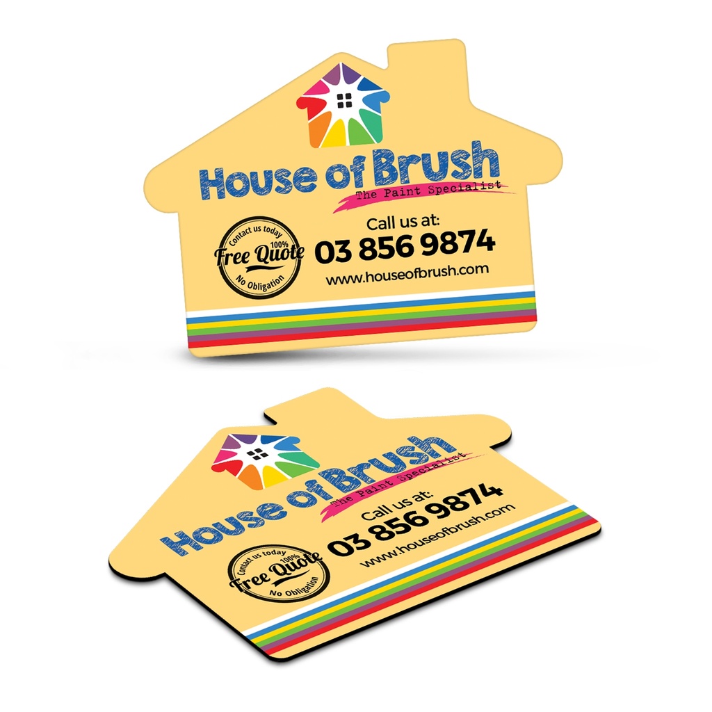 [TR112307] Fridge Magnet 70 x 50mm - House Shape 