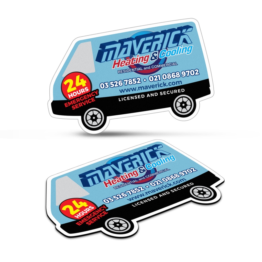 [TR112308] Fridge Magnet 90 x 55mm - Van Shape