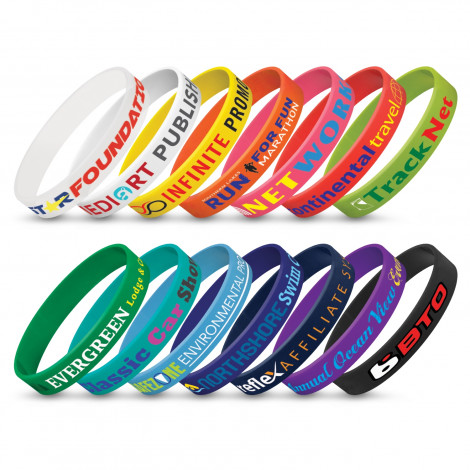 [TR104485] Silicone Wrist Band - Indent