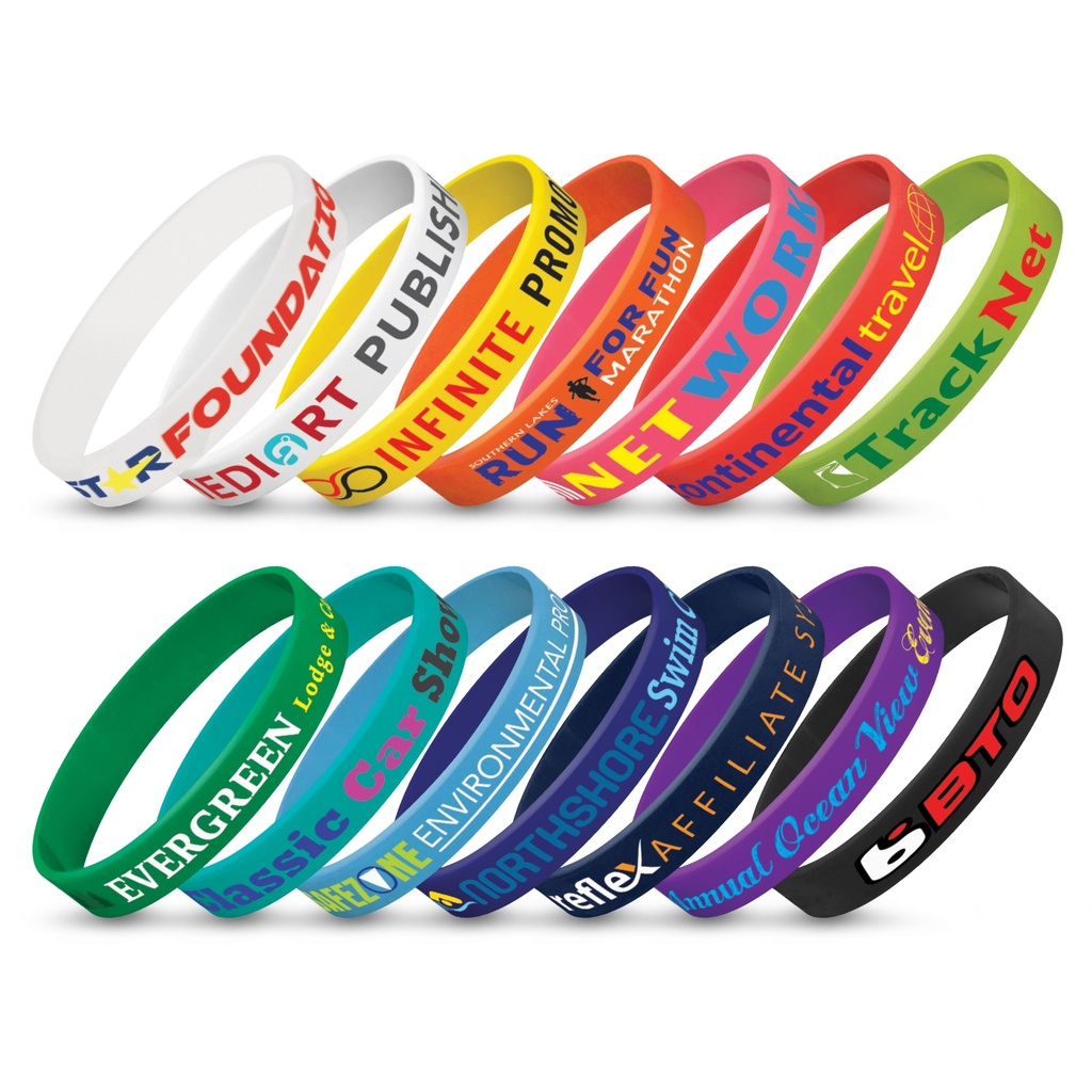 [TR104485] Silicone Wrist Band - Indent