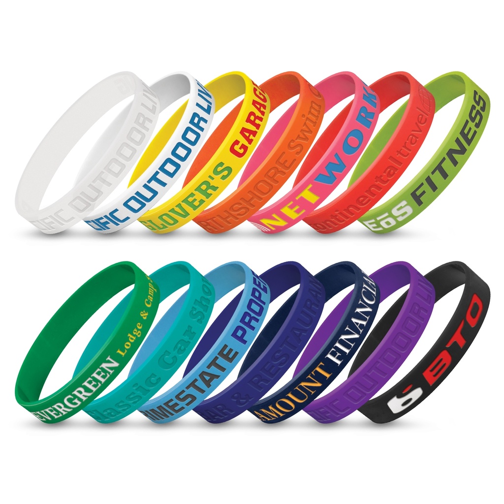 [TR112805] Silicone Wrist Band - Debossed
