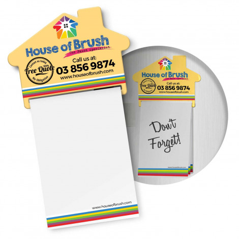 [TR113367] Magnetic House Memo Pad A7 - Full Colour