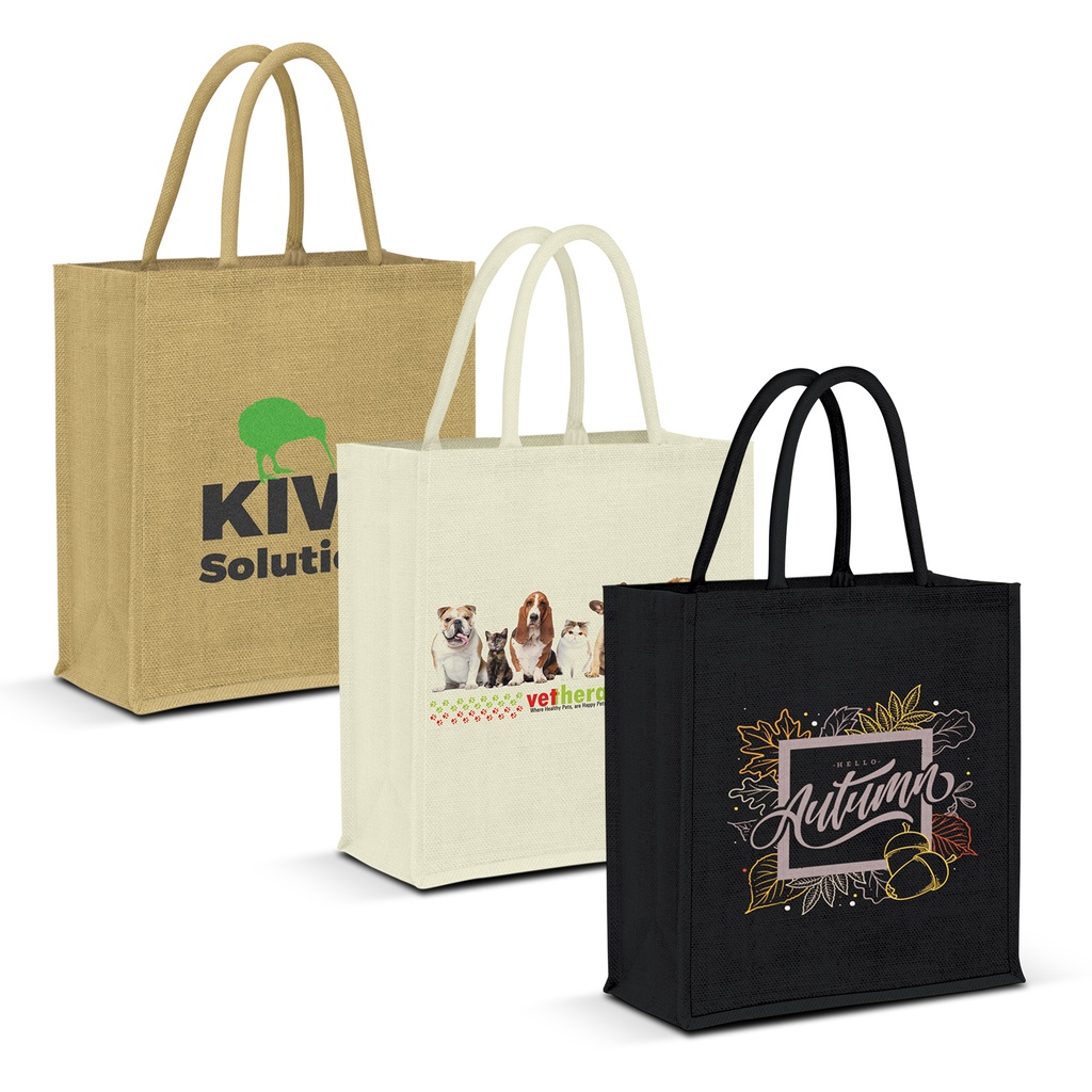 [TR115326] Lanza Jute Tote Bag - Colour Match