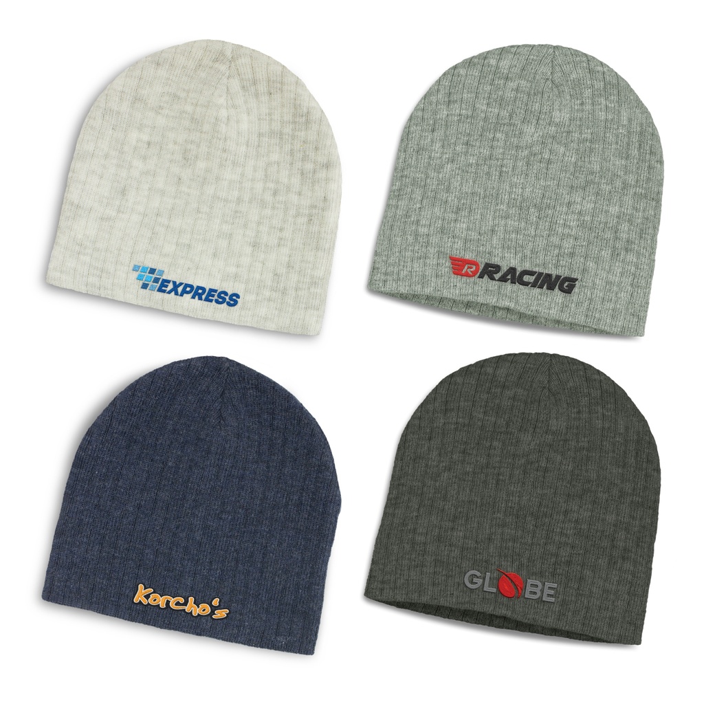 [TR116221] Nebraska Heather Cable Knit Beanie