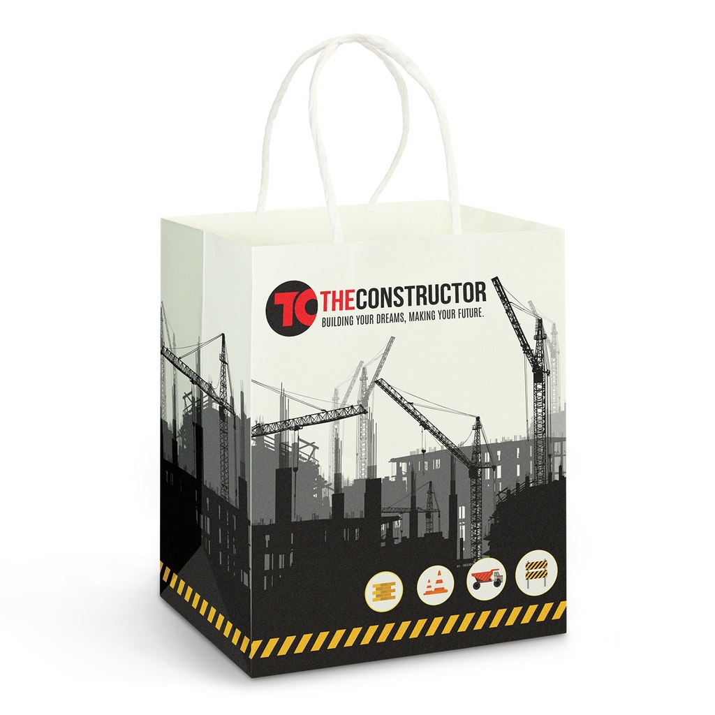 [TR116935] Medium Paper Carry Bag - Full Colour
