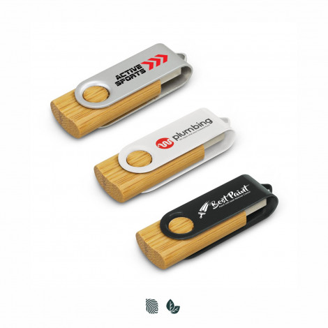 [TR117042] Helix 4GB Bamboo Flash Drive