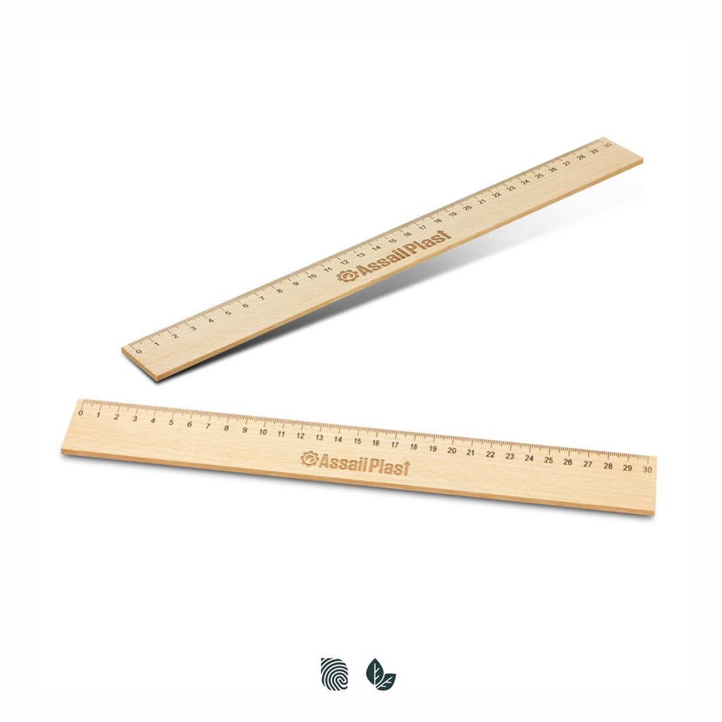 [TR117337] Wooden 30cm Ruler