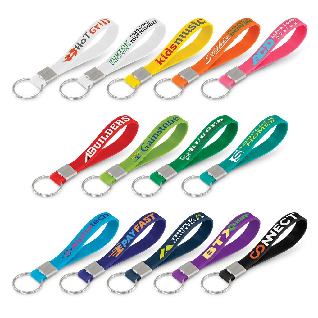 [TR118671] Silicone Key Ring - Debossed