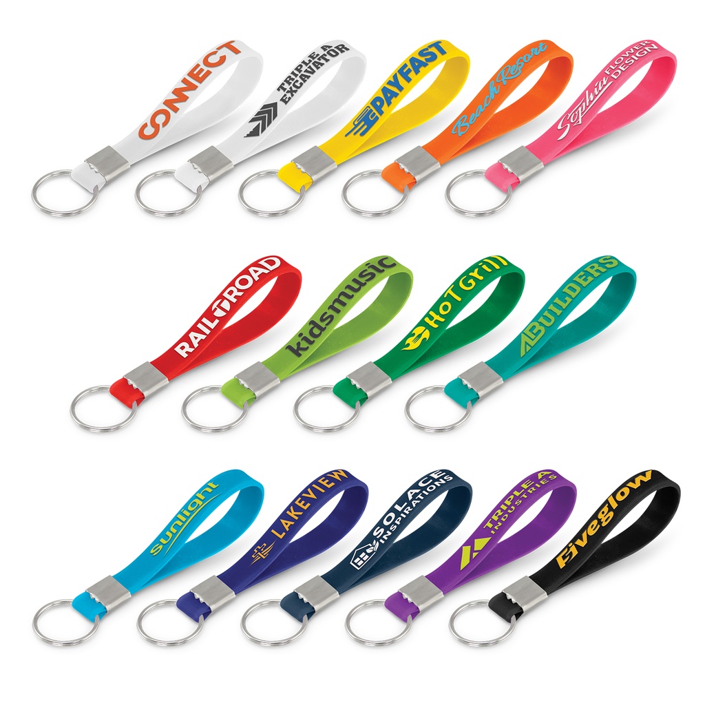 [TR118672] Silicone Key Ring - Embossed
