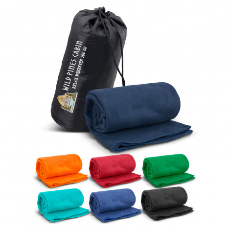 [TR119417] Glasgow Fleece Blanket in Carry Bag