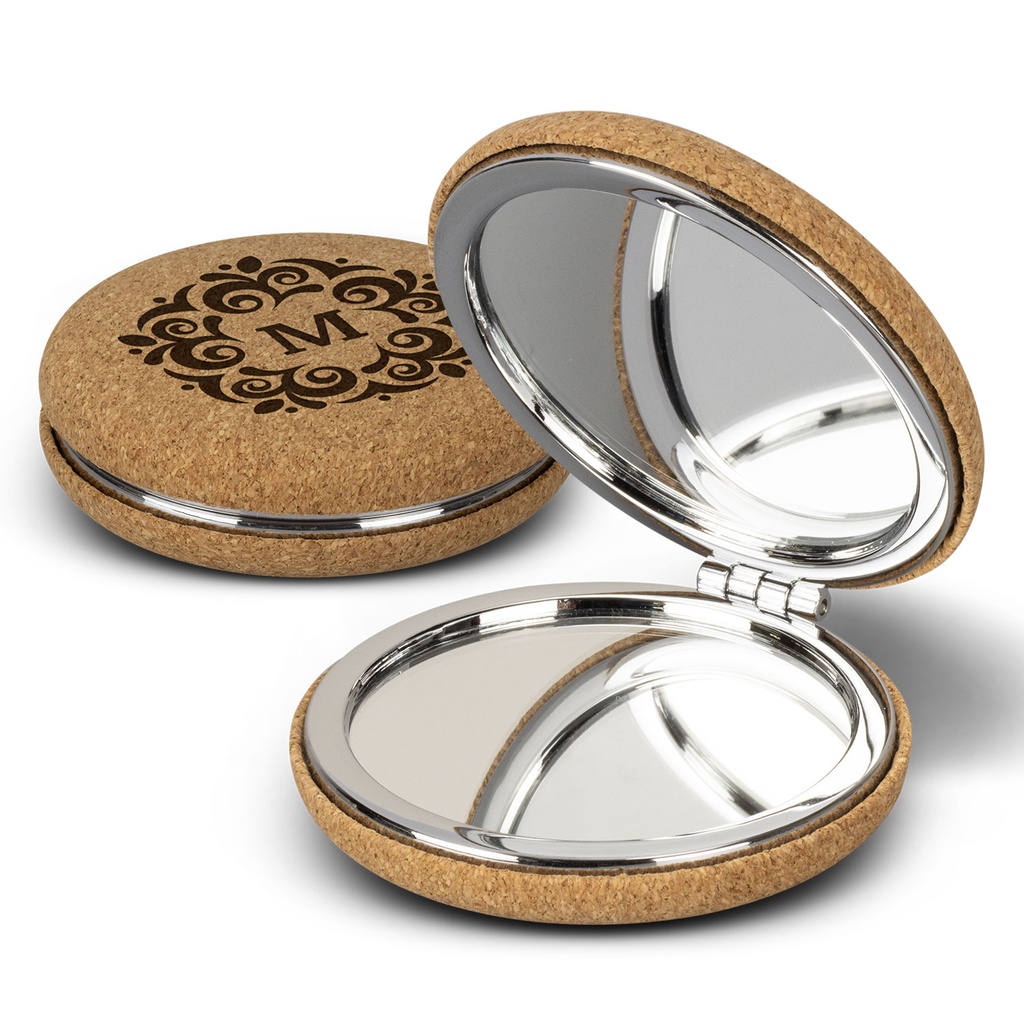 [TR121407] Cork Compact Mirror
