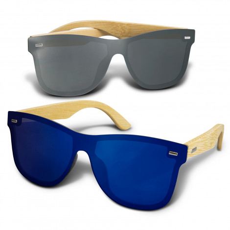 [TR120343] Ryder Mirror Lens Sunglasses - Bamboo