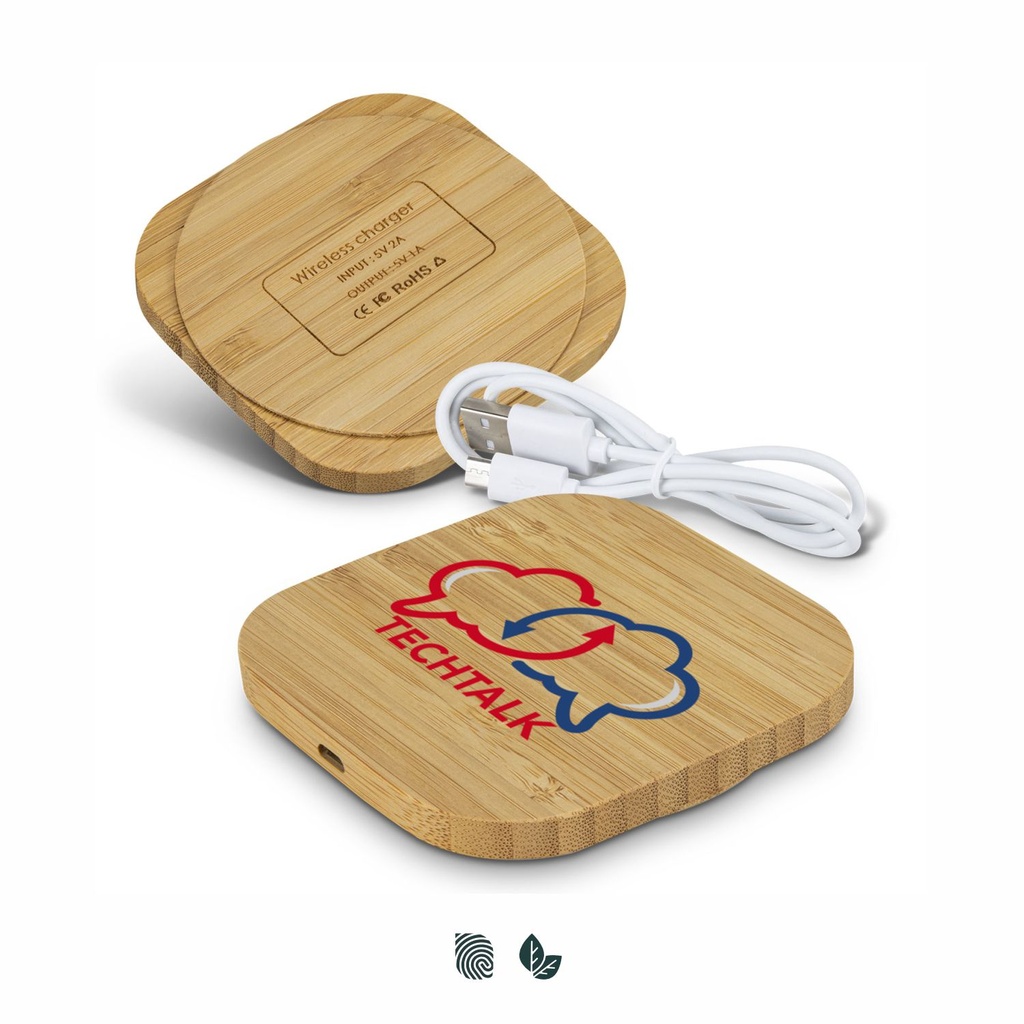 [TR120614] Vita Bamboo Wireless Charger - Square