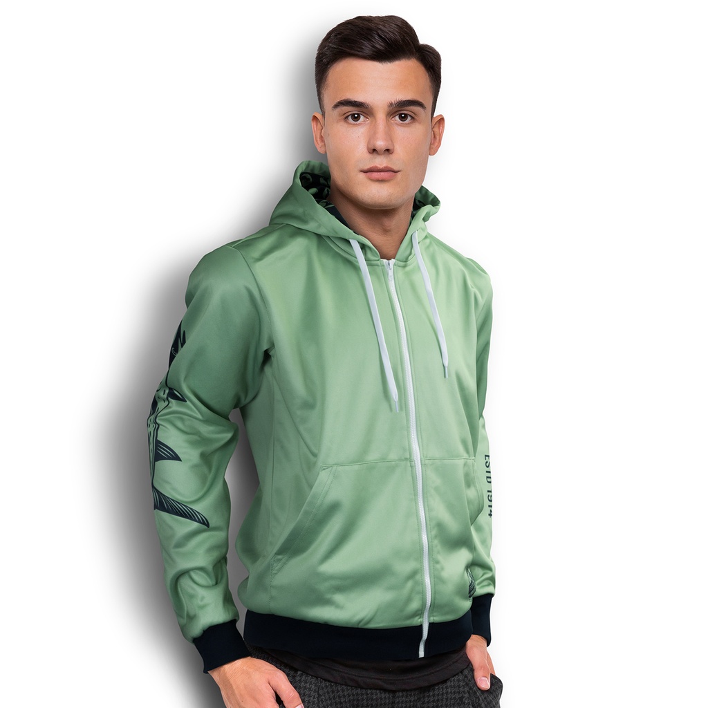 [TR121166] Custom Mens Sports Zipped Hoodie