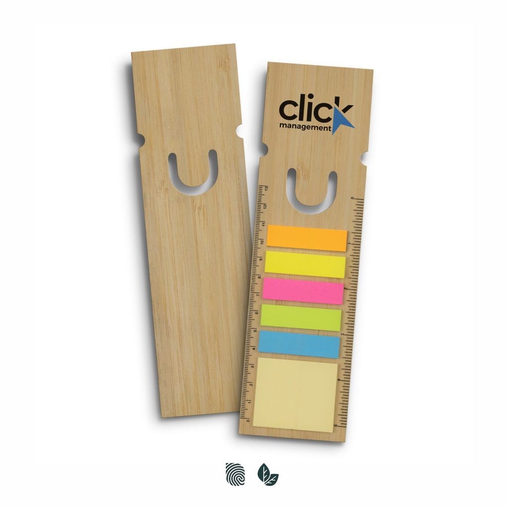 [TR121726] Bamboo Ruler Bookmark - Square