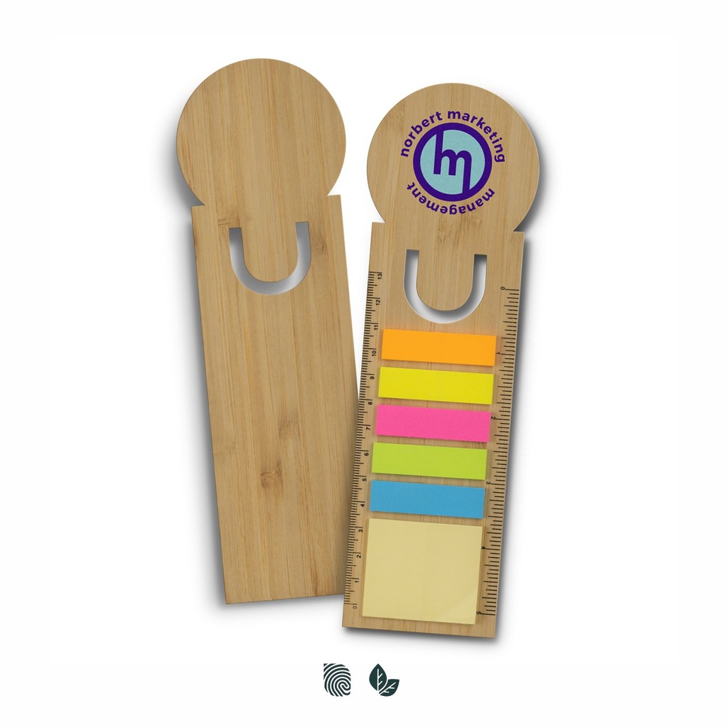 [TR121725] Bamboo Ruler Bookmark - Round