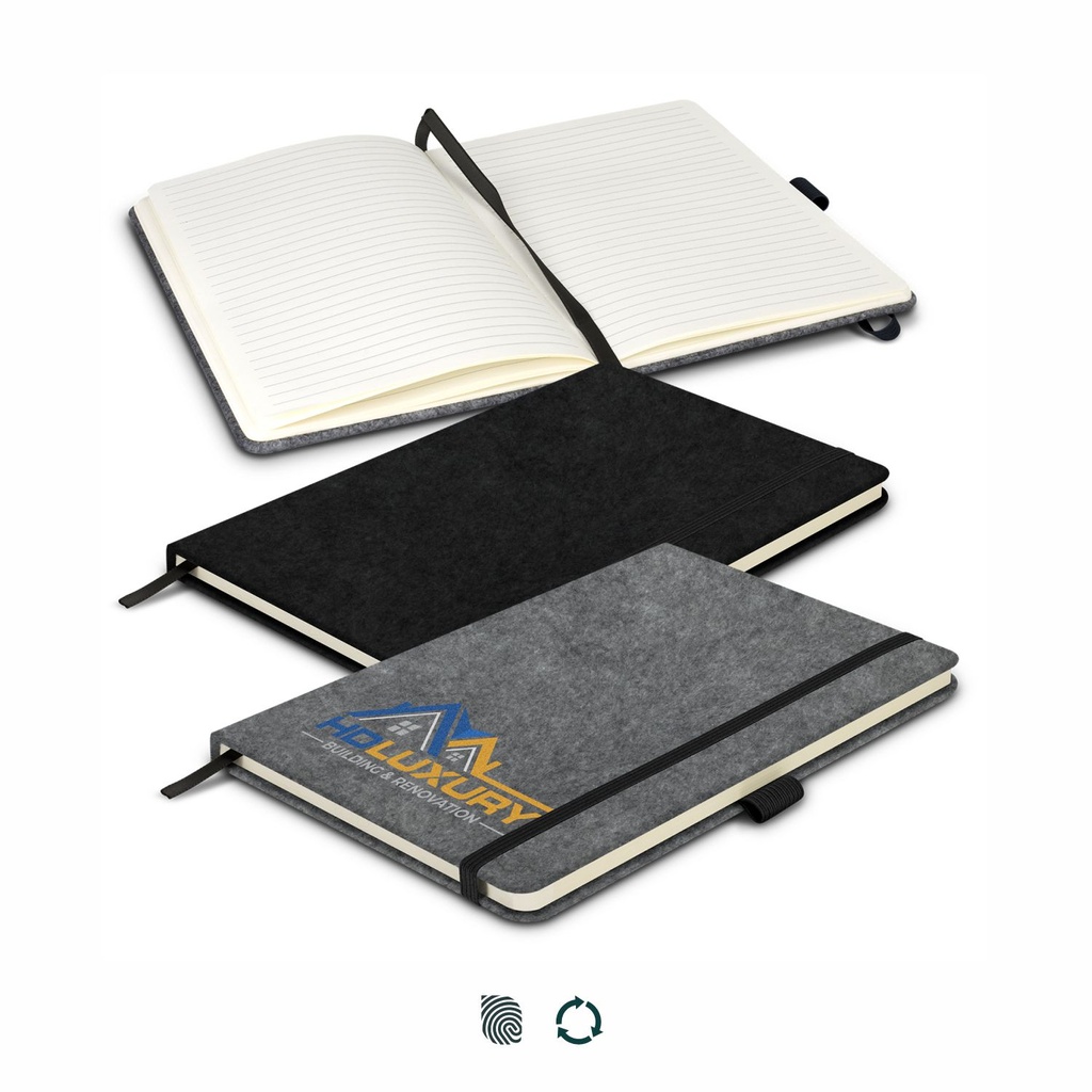 [TR121842] RPET Felt Hard Cover Notebook