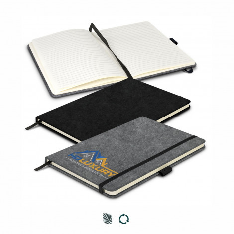 [TR121842] RPET Felt Hard Cover Notebook