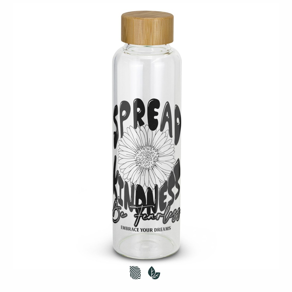 [TR121800] Eden Glass Bottle Bamboo Lid