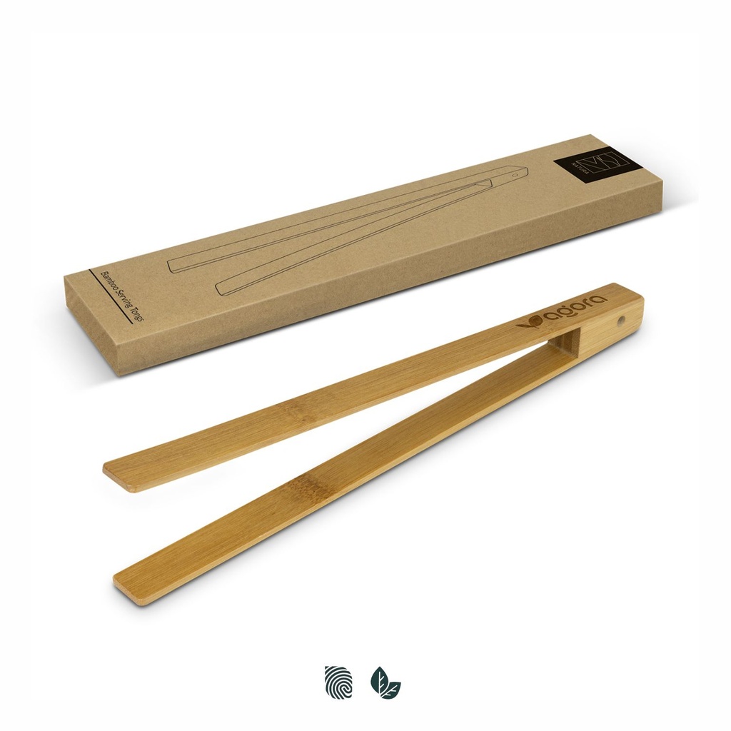 [TR122279] NATURA Bamboo Serving Tongs