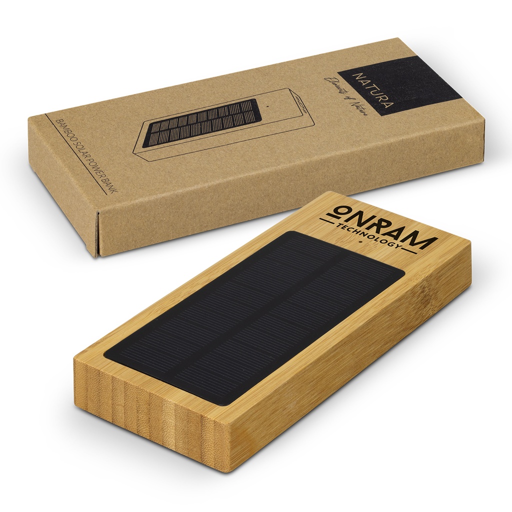 [TR123651] NATURA Bamboo Solar Power Bank