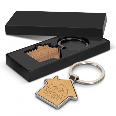 [TR123015] Santo House Shaped Key Ring