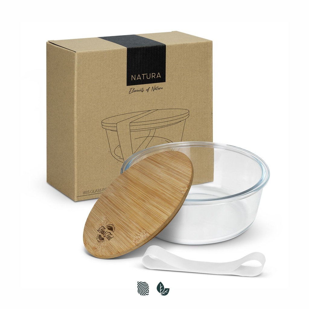 [TR123102] NATURA Iris Glass Food Container