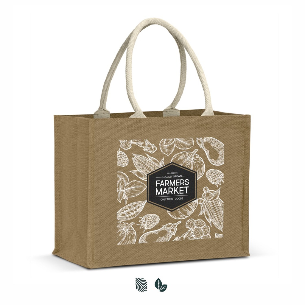 [TR123581] Torino Starch Jute Tote Bag